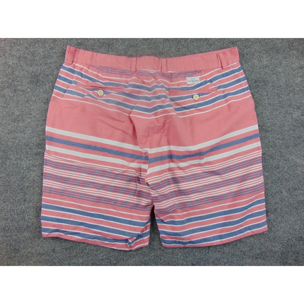 Vineyard Vines Shorts Mens 38 Breaker‎ Short Pink Striped Preppy Nautical Summer